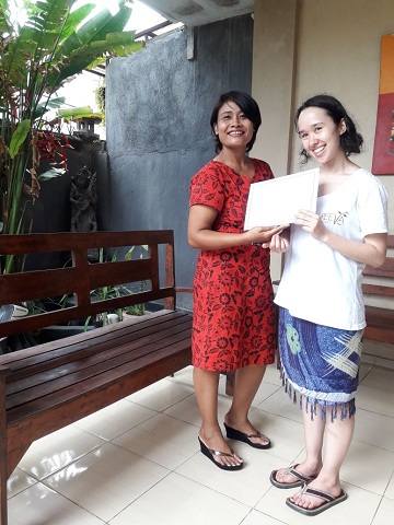 Reeva Bali Spa School Student